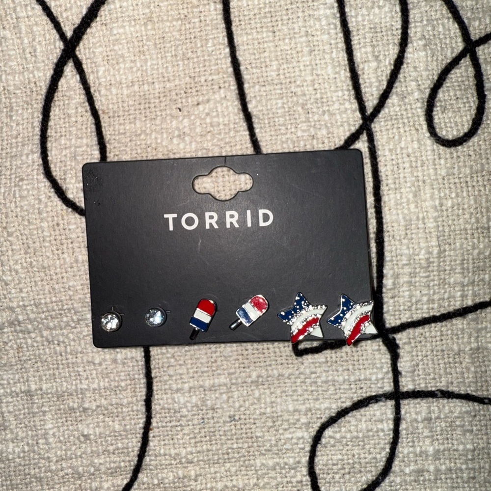 Torrid American Whimsy Stud Earring Set